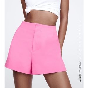 Zara High-Waisted Shorts - PINK NWT